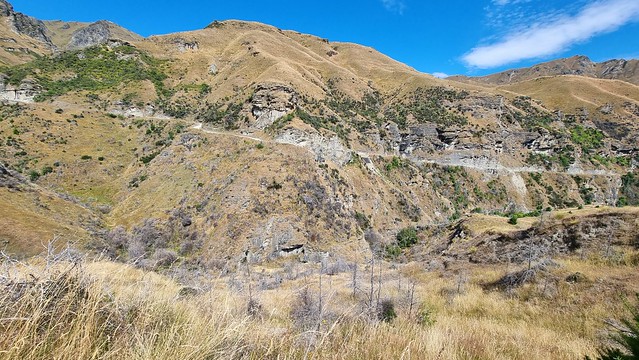Skippers Canyon Road from Pack Track MTB Trail