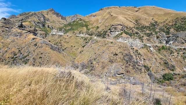 Skippers Canyon Road from Pack Track MTB Trail