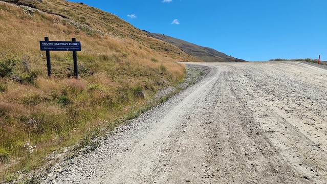 Halfway! | Cardrona Skifield Road