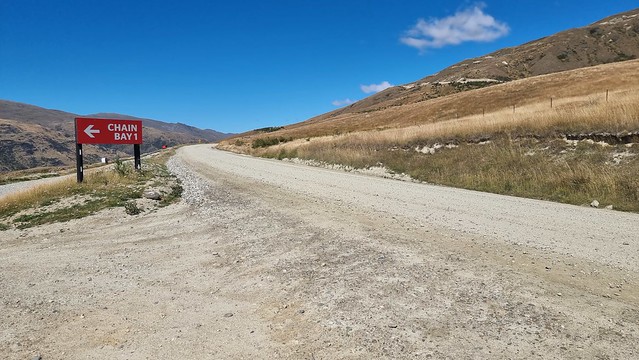 No chains today | Cardrona Skifield Road