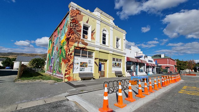 Roxburgh art and new bike rack