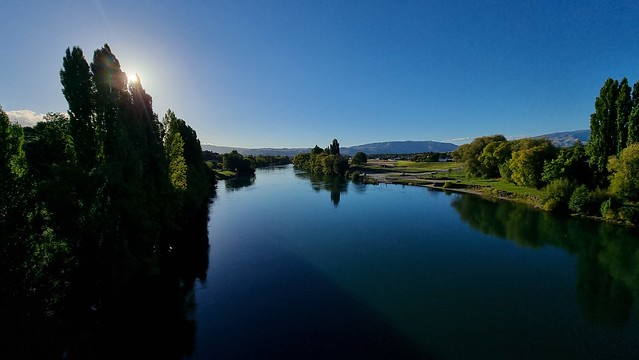 Evening on Clutha River Mata-Au from Alexandra Bridge | Roxburgh Gorge Trail