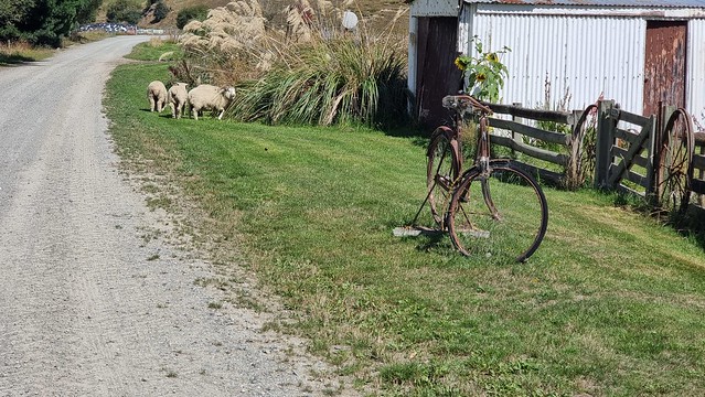 Classic bike and mowers | Clutha Gold Trail