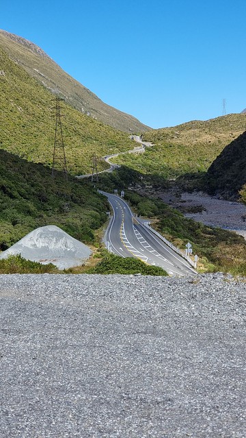 Looking back to Arthurs Pass