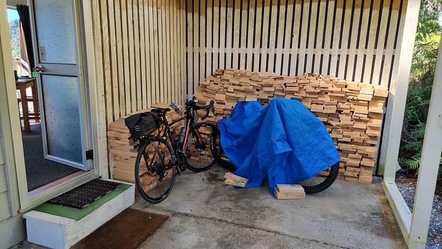 Home again, superb bike parking!