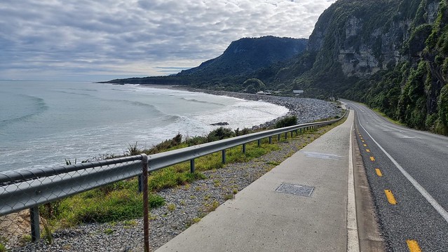 New rock sea defences