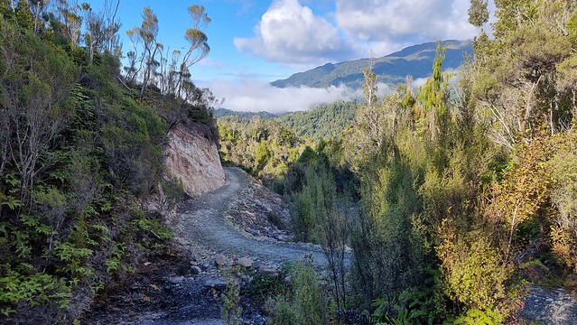 Papāroa Track heads into the hills