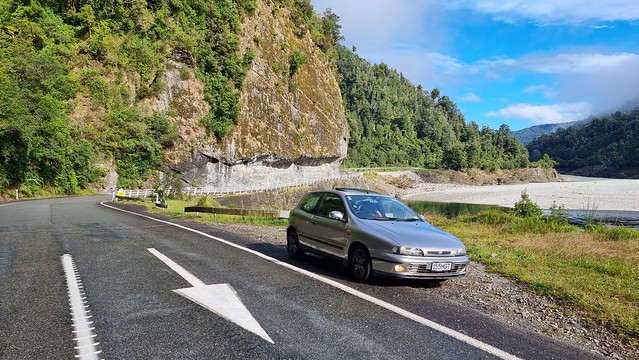 Hawks Crag, Buller Gorge, Fiat Bravo 155 HGT