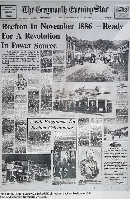 Reefton - NZ's first public electric system 1886