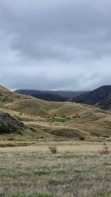 The mist covered mountains...