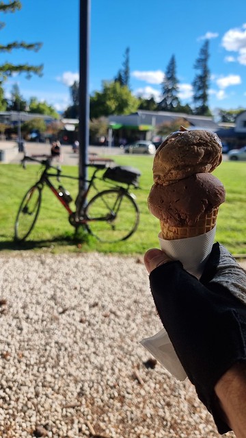 Hanmer Springs post ride gelato