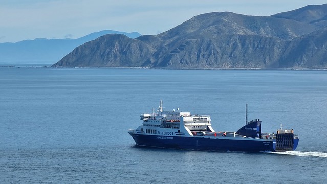 Bluebridge's Strait Feronia Ferry heading into Cook Strait