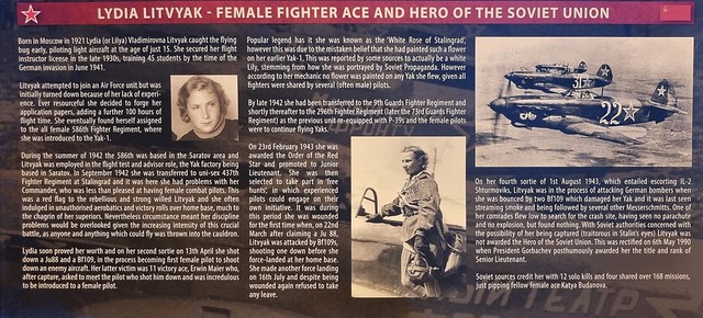 Soviet Union Ace Lydia Litvyak | Omaka Aviation Heritage Centre
