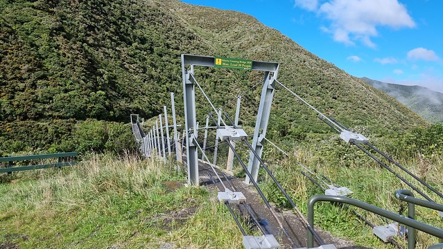 Remutaka Cycle Trail Siberia Gully swing bridge