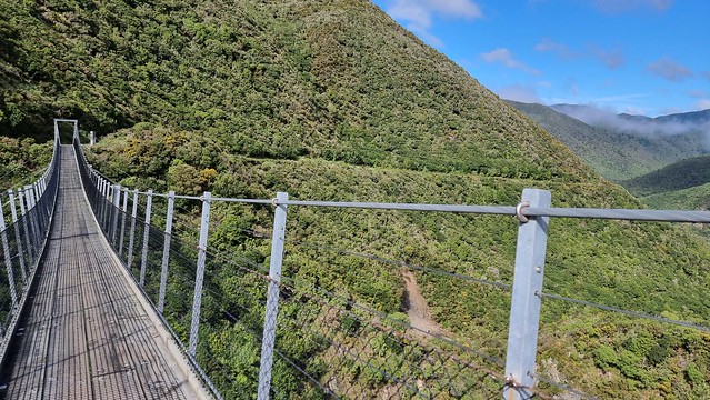 Remutaka Cycle Trail Siberia Gully swing bridge