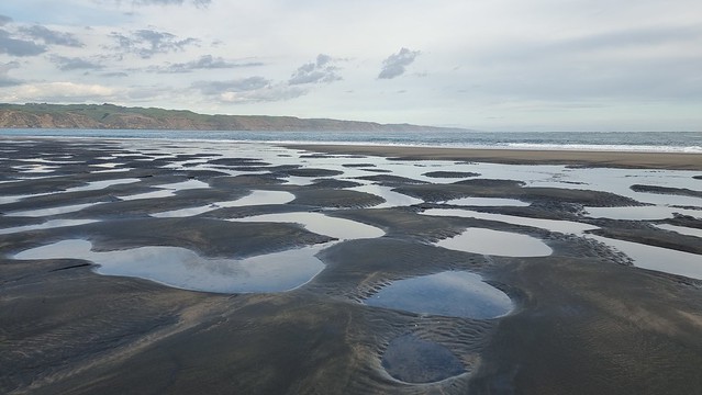 Whatipu Beach towards Manukau Harbour entrance