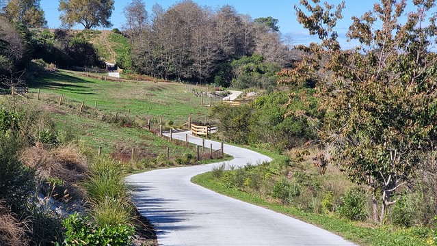 Flash wide concrete path