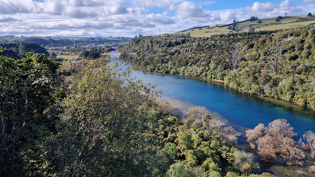 Looking back to Aratiatia Dam