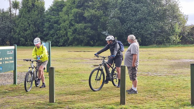 Other riders and Shuttle driver Tony