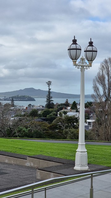 Auckland War Memorial Museum view to Rangitoto