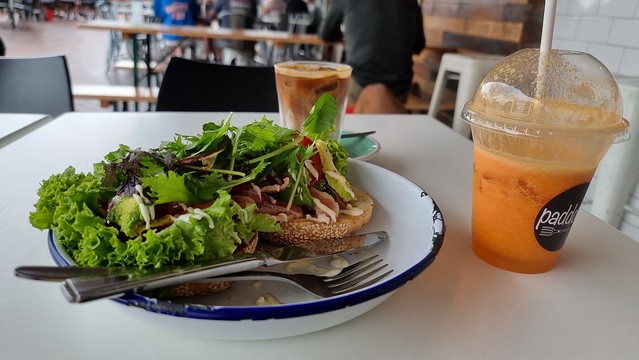 BLAT, fresh juice and iced coffee | Paddock Café