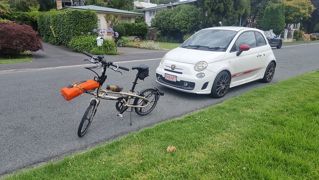 Tern BYB folding bike and Abarth 500 Esseesse | Ann St Park