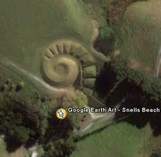 Google Earth Art - Snells Beach NZ