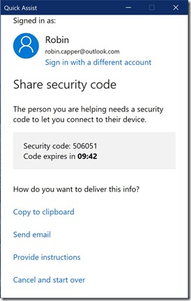 Quick_Assist_Another_Code