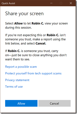Quick_Assist_Get_Code_Allow