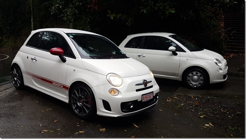 Abarth 500 and Fiat 500