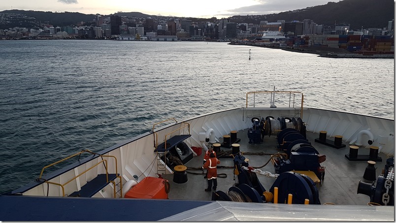 Bluebridge Ferry heading into Wellington