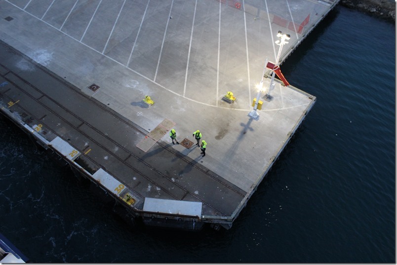 Bluebridge Ferry docks in Wellington