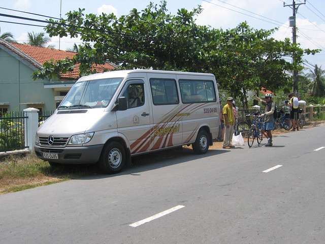 Just when you needed it, a van with cool water!