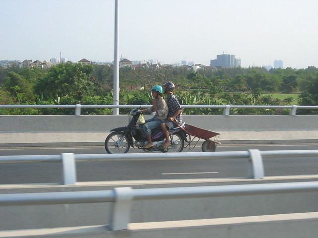 Need to get a wheelbarrow down the motorway...