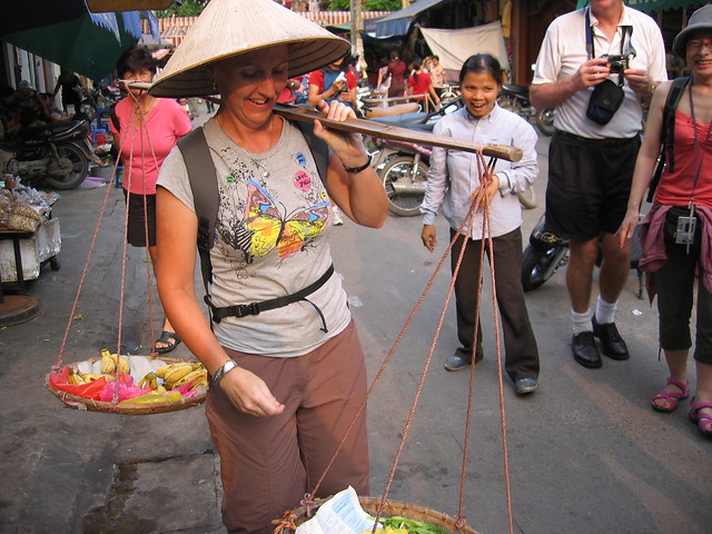 Sharlene takes on market work