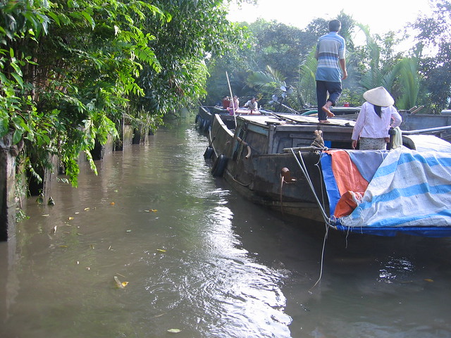 10cm too narrow but the boat forced through!