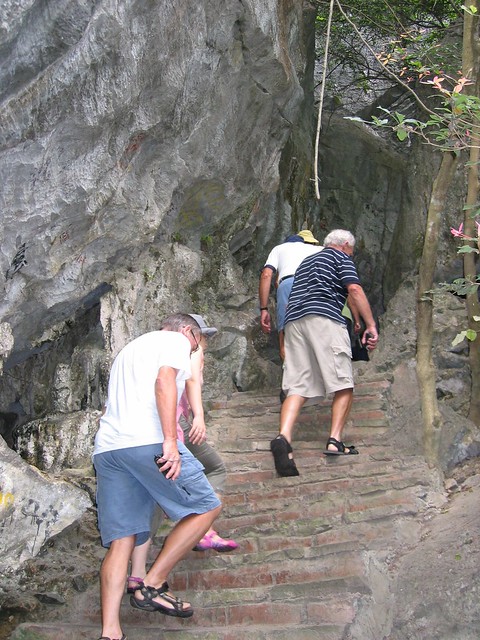 Towards the cave