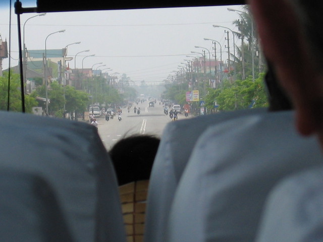 Hue, a quiet town when we arrived