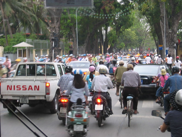 Morning Traffic in Hanoi