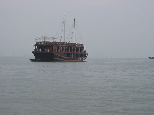 Our "shabby little boat" - 20 crew for 16 of us!