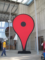 Google Map Pin marks the entry