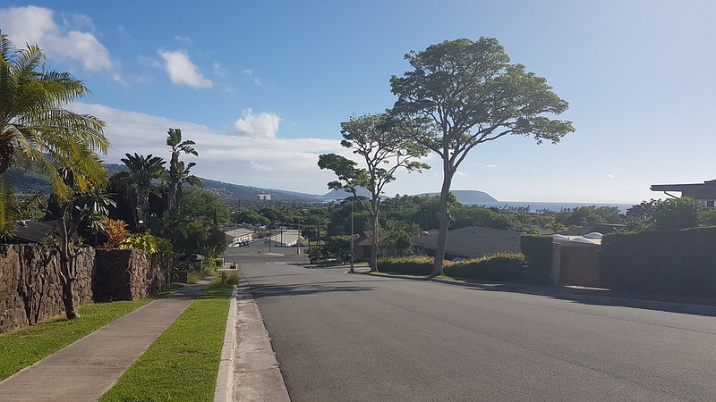 Quiet suburban riding in places