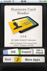 Business Card Reader