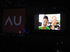 Autodesk University 2009 You Tube on the big screen