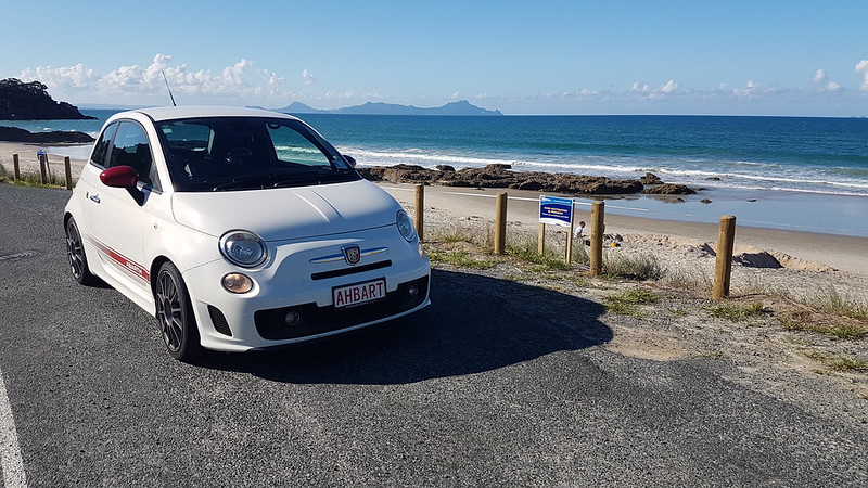 Abarth 500 Esseesse Langs Beach