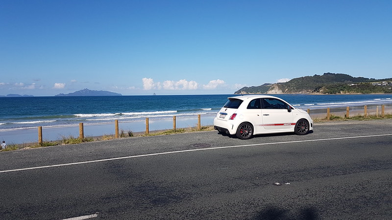 Abarth 500 Esseesse Langs Beach