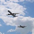 757 & Orion in formation