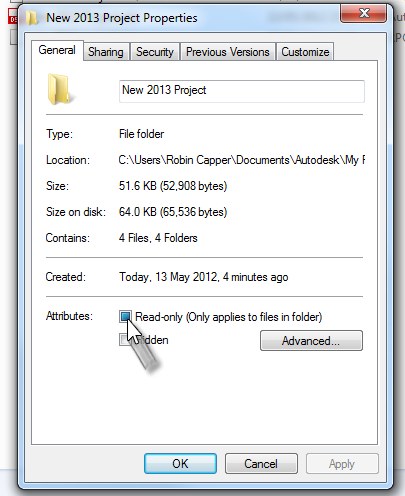 ACA_Project_Folder_Properties