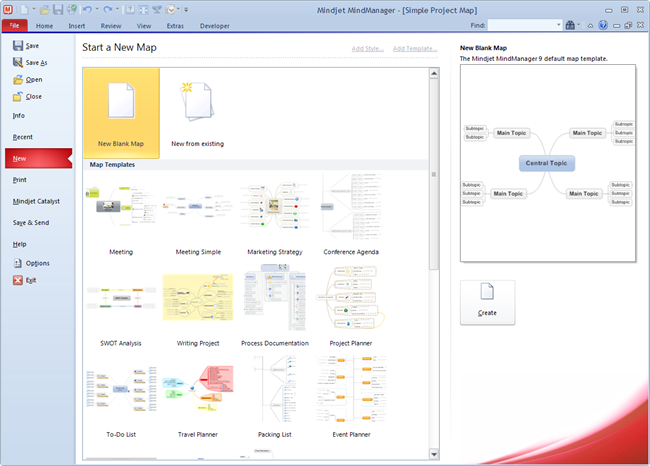 MindManager9_Ribbon_File_Tab