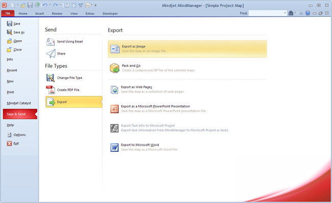 MindManager9_Ribbon_File_Export